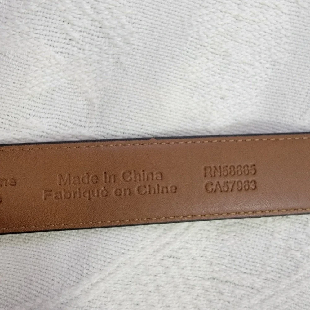 NORDSTROM Men's‎ Dress Belt Black Leather Silver Buckle Size 40 EUC